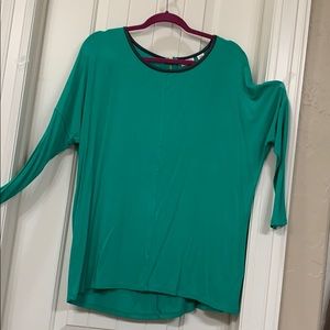Green oversized top